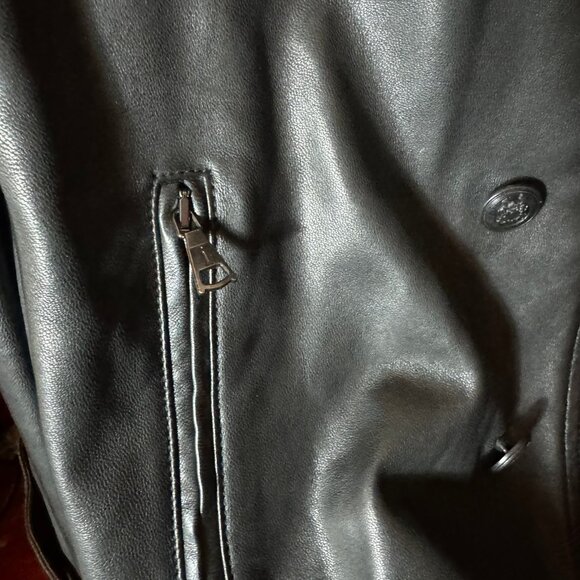 *RARE* JOHN VARVATOS Limited Edition Double Breasted Leather Jacket Sz52 RP$2698 - Picture 10 of 16